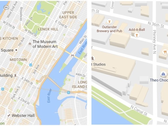 「Google Maps」がさらに見やすく--「興味深いエリア」の追加も