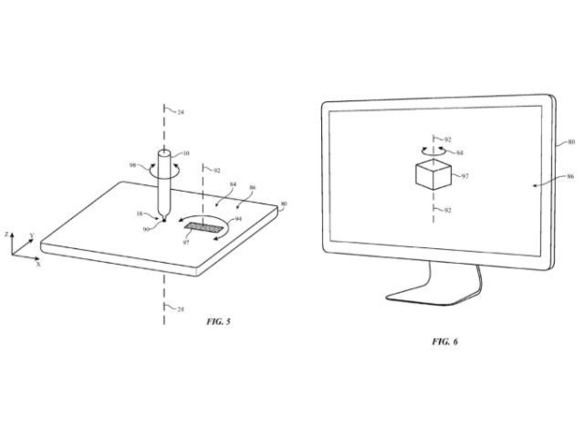  空中マウスやジョイスティックになるスタイラス--Appleが特許を取得