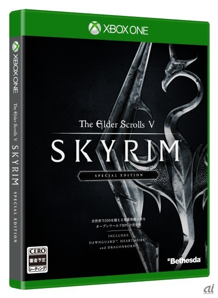 「The Elder Scrolls V: Skyrim Special Edition」Xbox One版パッケージデザイン