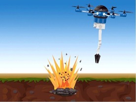 地雷を安全に処理するドローン「Mine Kafon Drone」--発見から爆破までを迅速に