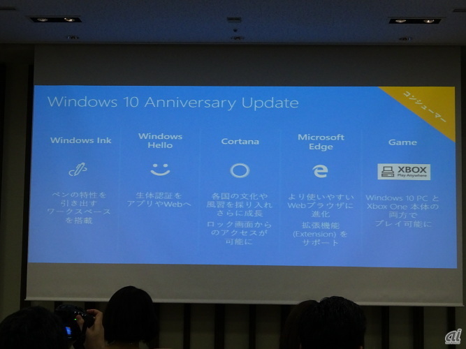 「Windows 10 Anniversary Update」の主な機能