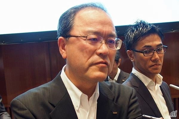 公正取引委員会の報告書についてコメントする田中氏。直接の影響はないと話している