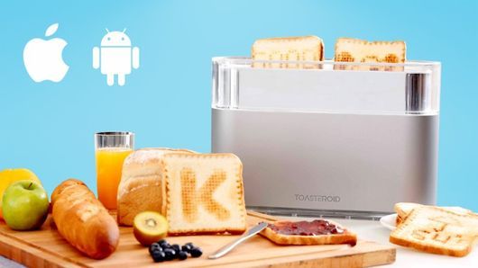 トーストに好きな絵を焼けるトースター（出典：Kickstarter）