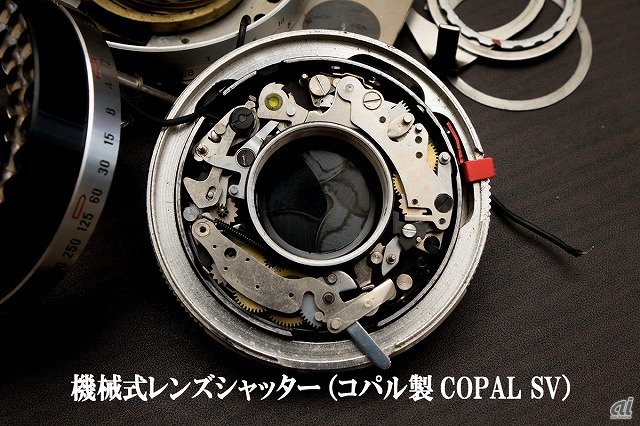 キヤノネットに採用されているコパル製レンズシャッター（COPAL-SV）