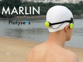 GPS対応の水泳用ウェアラブルデバイス「Marlin」--海や湖でのトレーニングを効率化