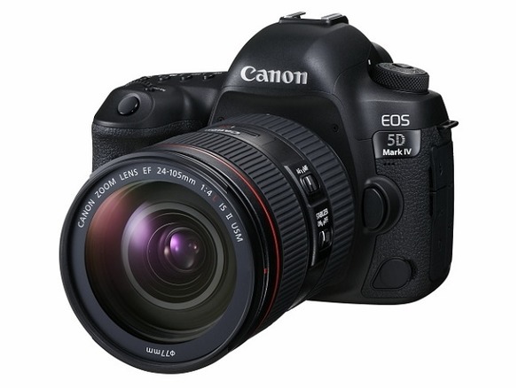 キヤノン、約3040万画素の新型フルサイズカメラ「EOS 5D Mark IV」--4K撮影にも対応