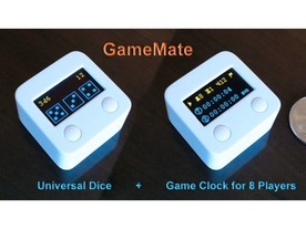 2面から100面まで選べる電子サイコロ「GameMate」--自動計算やゲームタイマーなど多機能
