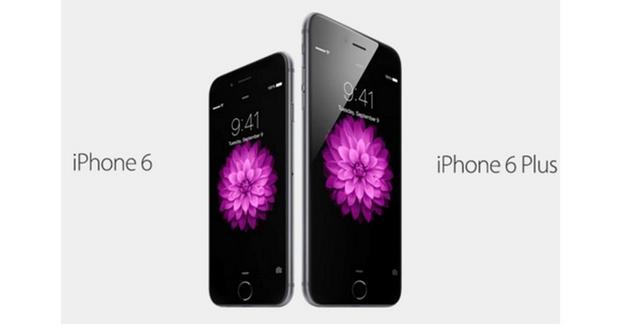 「iPhone 6」「iPhone 6 Plus」

発売日：2014年9月19日
技術革新：「Apple Pay」
プロセッサ：64ビット、1.4GHzのデュアルコア「Apple A8」
バッテリ：1810mAh（iPhone 6）、2915mAh（iPhone 6 Plus）
キャッチコピー：「Bigger than bigger.（大きさ以上に大きく進化）」
特記事項：iPhone 6とiPhone 6 Plusで、Appleはこれまで4インチだったスクリーンをそれぞれ4.7インチと5.5インチに拡大した。
