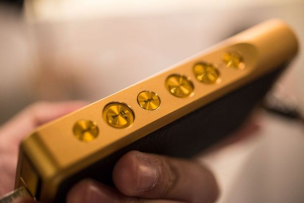 　NW-WM1Zは、無酸素銅に金メッキを施している。丸ごと本物の金で出来ていると思い込むことができれば、価格にも納得できるかもしれない。