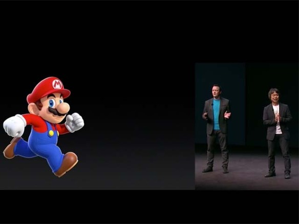 任天堂、iOS向け新作ゲーム「スーパーマリオラン」発表--宮本氏アップルイベントに登壇