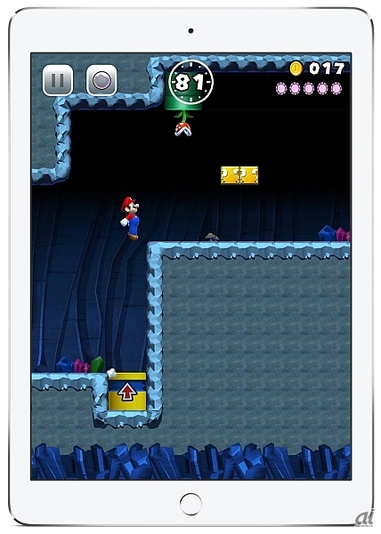 「SUPER MARIO RUN」スクリーンショットイメージ（iPad）
