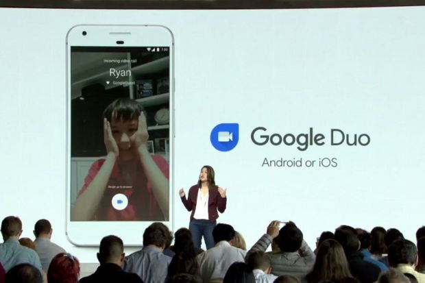 　Googleの新しいビデオチャットアプリ「Google Duo」がプレインストールされている。