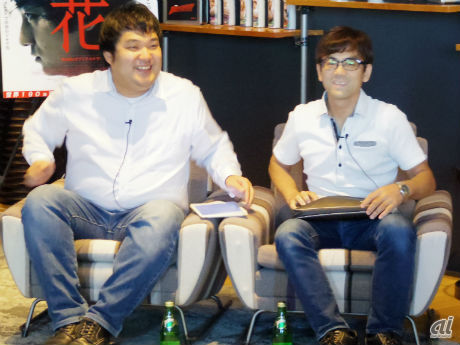 左からザフールのプロデューサーである佐藤正晃氏、IMAGICA 映画・CM制作事業部映画プロデュースグループチーフテクニカルディレクターの石田記理氏