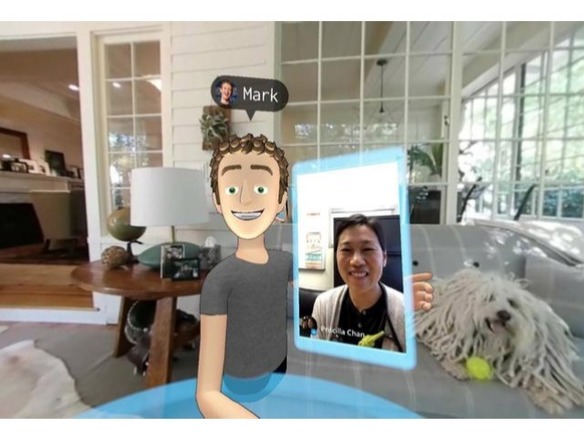 FacebookのザッカーバーグCEO、「Oculus Rift」を使用したライブVRチャットを披露