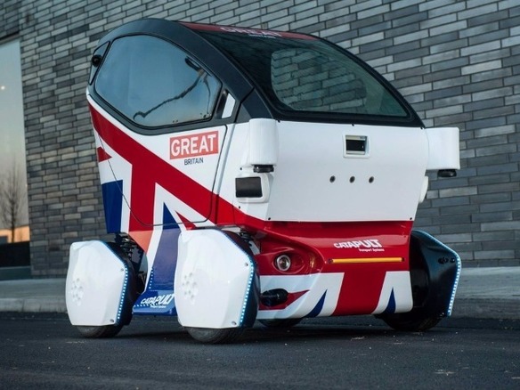 英国で初の自動運転車公道走行テスト実施