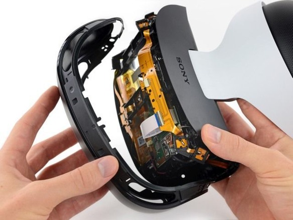 「PlayStation VR」は素直な構造で修理が容易--iFixitの分解レポート