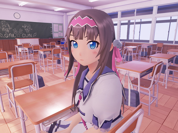 眼力で女の子をメロメロにする異色のFPSゲーム「ぎゃる☆がん」がVRコンテンツ化