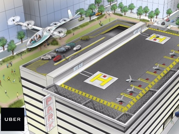 Uberの空飛ぶライドシェアサービス構想「Uber Elevate」 - CNET Japan