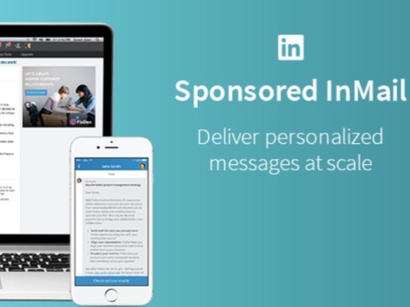 LinkedIn、広告メールを可能にする「Sponsored InMail」を発表