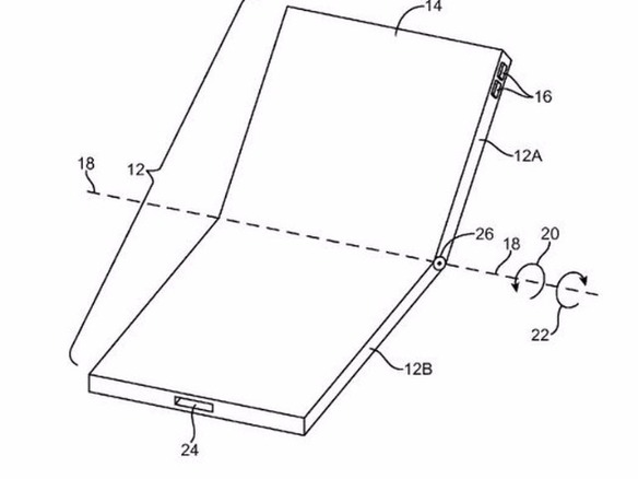 未来の「iPhone」なのか--アップルが折りたためるデバイスの特許を取得