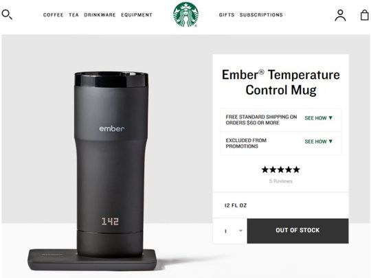 Ember Mug スタバ 保温 Temperature Control Mug