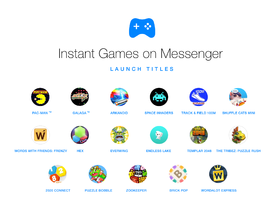 Facebook、Messengerでプレイできる「Instant Games」を発表--「パックマン」など17ゲームを用意