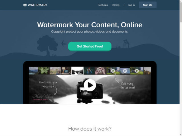［ウェブサービスレビュー］写真と動画に“透かし”を入れる多機能画像エディタ「Watermark」