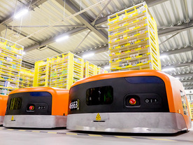 アマゾン、最新の“運搬ロボ”を国内初公開--その名も「Amazon Robotics」