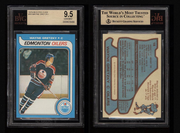 Wayne Gretzky（アイスホッケー選手）の1979年のルーキーカード：2万9701ドル

　最も高い値をつけたスポーツトレーディングカードは、この美品だった。カナダの菓子メーカーO-Pee-Cheeが出していたものだ。