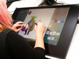 デル、ペン/タッチ入力でダイヤル付きの27型「Dell Canvas 27」を発表