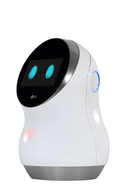 LGの「Hub Robot」

　「Alexa」を使用するLGの新しいスマートホームアシスタントHub Robotは、丸い顔が流行っていることを証明するものだ。さらに、2017年がスマートホーム分野の重要な1年になることも示している。