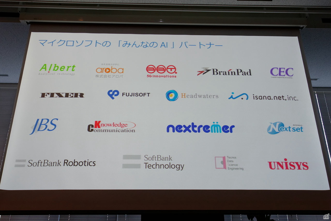 日本マイクロソフトとAI技術で協業している企業一覧