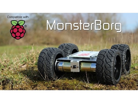 Raspberry Piベースの4輪オフロード車ロボット「MonsterBorg」