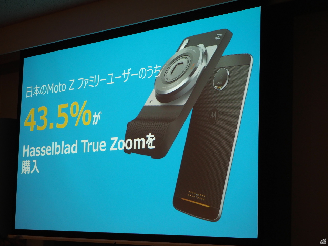 日本のMoto Zファミリーユーザーのうち43.5％が“Hasselblad True Zoom”を購入
