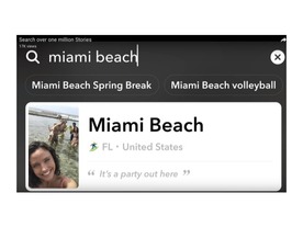 「Snapchat」でストーリーの検索が可能に--一部の都市から