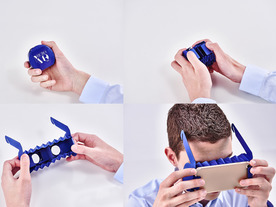 折り紙の“折り構造”を活用した小型紙製スマホVRゴーグル「Micro VR Kit」
