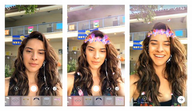 Instagram Snapchat に似た顔フィルターや巻き戻し機能を追加 Cnet Japan