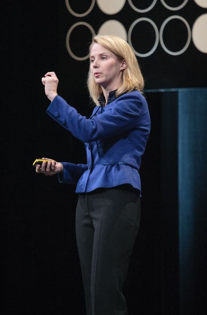 Google在籍時のMarissa Mayer氏

　米Yahooの最高経営責任者（CEO）退任を発表したMarissa Mayer氏は、同社のCEOに就任する前、Googleでバイスプレジデントを務めていた。これは、2008年に開催された最初のGoogle I/Oで聴衆に語りかけているMayer氏の写真だ。