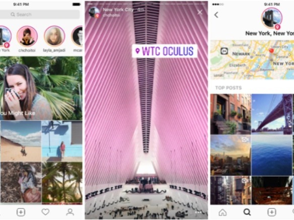 Instagram ストーリー にロケーション機能を追加 またもsnapchatを後追い Cnet Japan