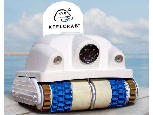 ヨット用の“水中ルンバ”「Keelcrab Sail One」--船底を掃除するロボット