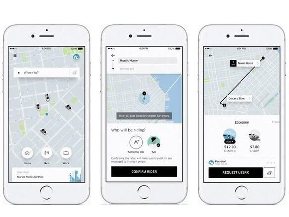 Uber、他の人のために車を呼べる新機能