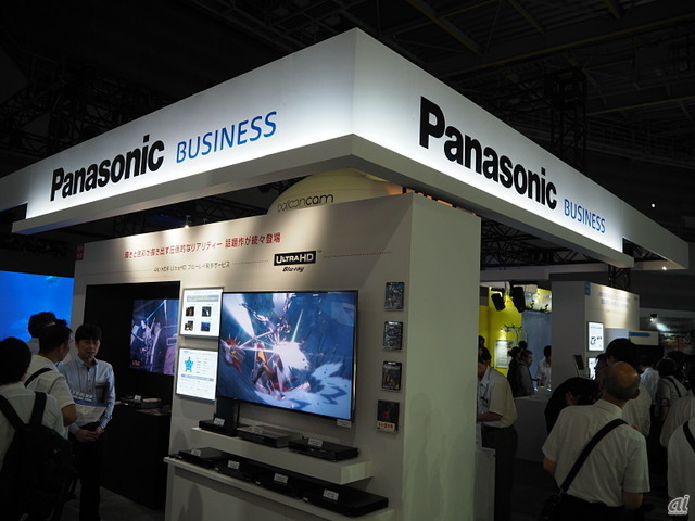 　パナソニックブース（ブース番号：19-10）では、グループ各社のソリューションを一同に集め、「テクノロジーで進化する映像ソリューション」をコンセプトに展示が行われている。