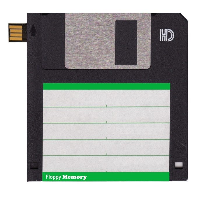 意外と高セキュリティかも--フロッピーディスク型USBメモリ「Floppy