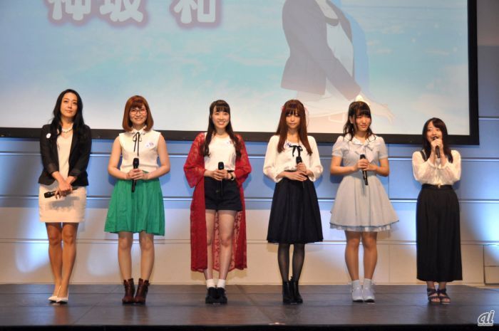 左から浅川悠さん、すずきももこさん、高橋花林さん、立花理香さん、井上ほの花さん、神坂和さん