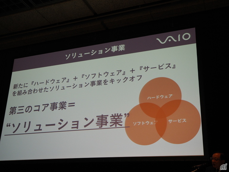 「ハードだけに異存しない」として強みを生かしたソリューション事業に取り組む