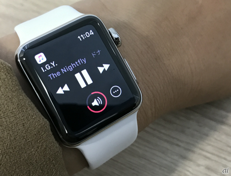 同期型のワイヤレスオーディオプレーヤーの役割を果たすApple Watch