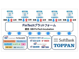ソフトバンクと凸版印刷、SBI FinTech Incubationに資本参加--プラットフォームを構築へ