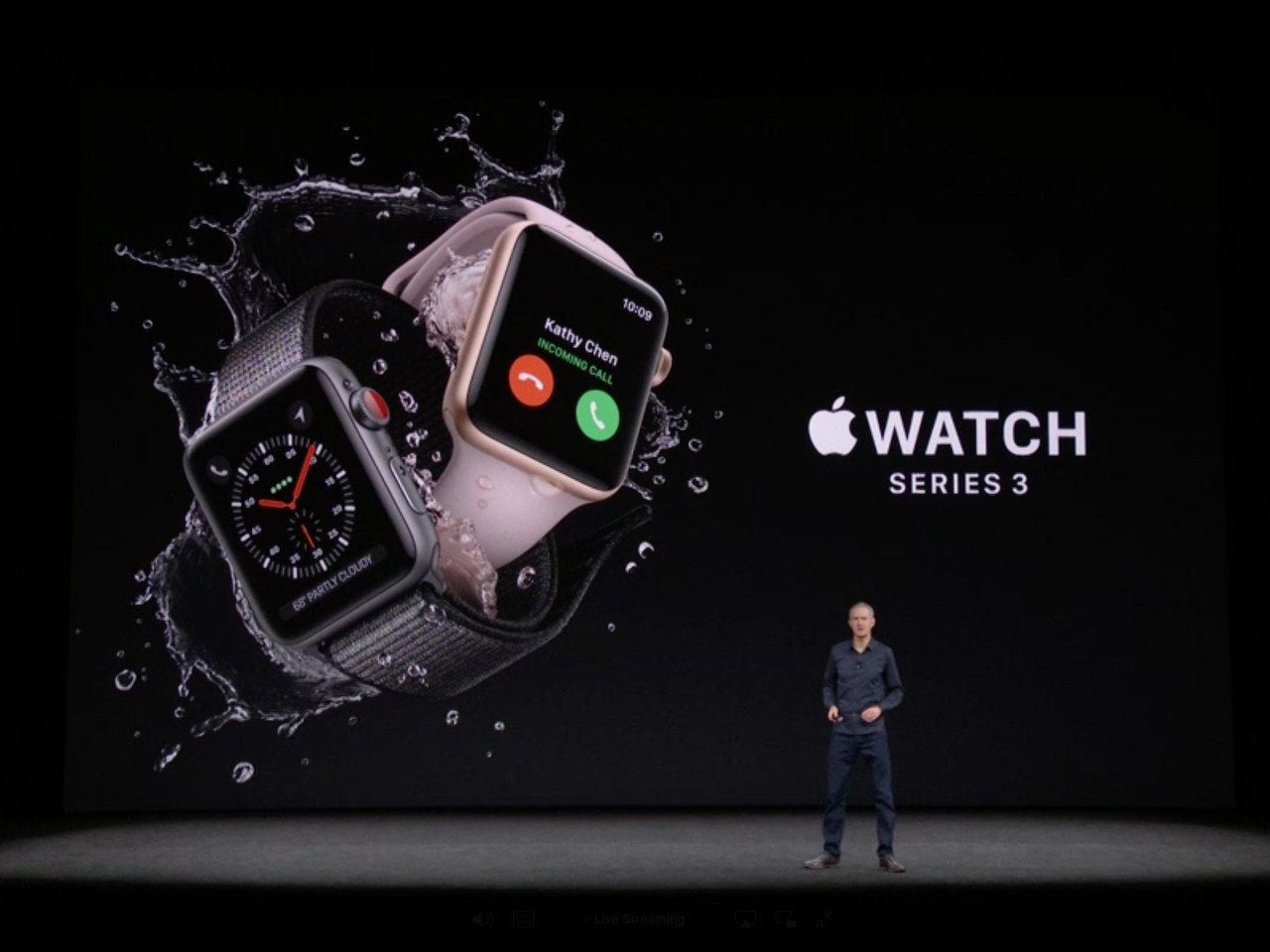 LTE通信に対応した「Apple Watch Series 3」発表--国内は大手3キャリア