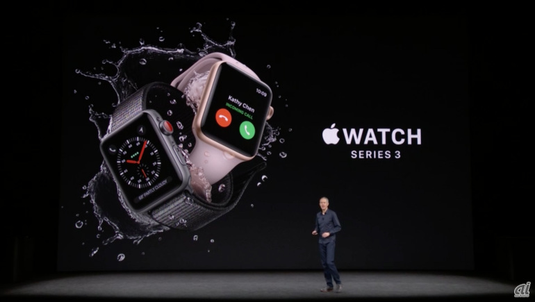 LTEに対応した「Apple Watch series 3」も登場
