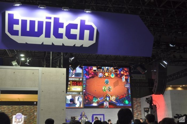　ゲームのライブ配信サイトとして知られる「Twitch」もブースを構え、有名プレーヤーによる対戦を実施していた。